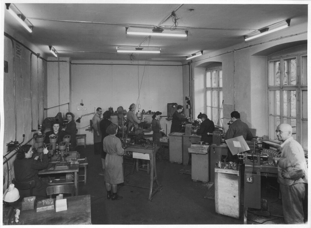 Produktionsräume von AKG in den 50er-Jahren
